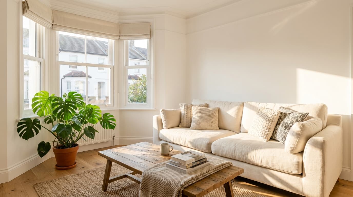 Bright, healthy, mould-free home after mould removal in Leicester